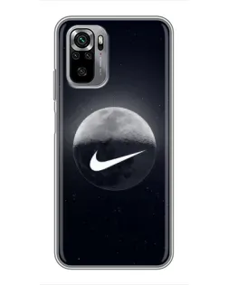 Чехол для Xiaomi Redmi Note 10S с картинкой «Nike в стиле граффити»