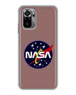 Чехол для Xiaomi Redmi Note 10S с картинкой «NASA — ретро космос»