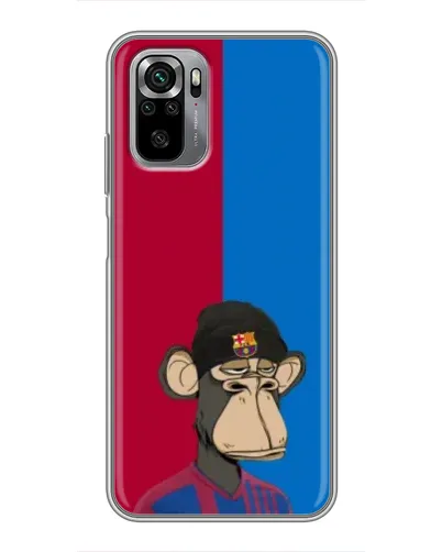 Чехол для Xiaomi Redmi Note 10S с картинкой «Bored Ape — фанат Барсы» Чехол для Xiaomi Redmi Note 10S с картинкой «Bored Ape — фанат Барсы»