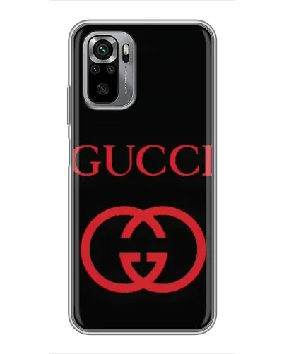 Чехол для Xiaomi Redmi Note 10S с картинкой «Gucci — красный логотип» Чехол для Xiaomi Redmi Note 10S с картинкой «Gucci — красный логотип»