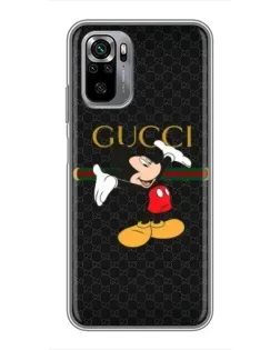 Чехол для Xiaomi Redmi Note 10S с картинкой «Микки Маус Gucci»