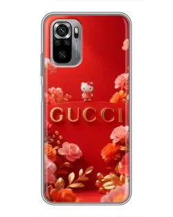 Чехол для Xiaomi Redmi Note 10S с картинкой «Gucci — золотой сад»