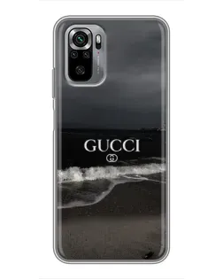 Чехол для Xiaomi Redmi Note 10S с картинкой «Gucci — морской прибой»