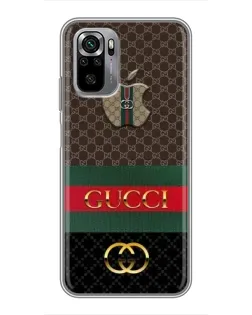Чехол для Xiaomi Redmi Note 10S с картинкой «Gucci — брендированный десерт»