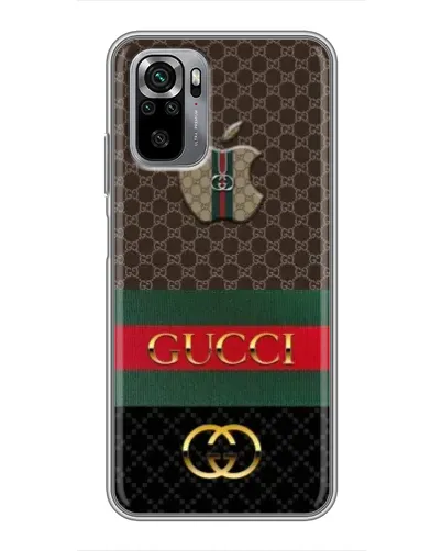 Чехол для Xiaomi Redmi Note 10S с картинкой «Gucci — брендированный десерт» Чехол для Xiaomi Redmi Note 10S с картинкой «Gucci — брендированный десерт»