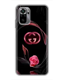 Чехол для Xiaomi Redmi Note 10S с картинкой «Gucci — неоновая роза»