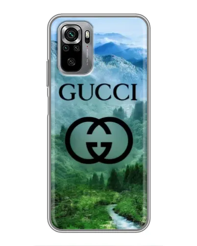 Чехол для Xiaomi Redmi Note 10S с картинкой «Gucci — горный пейзаж» Чехол для Xiaomi Redmi Note 10S с картинкой «Gucci — горный пейзаж»