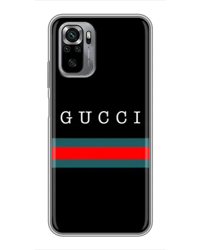 Чехол для Xiaomi Redmi Note 10S с картинкой «Gucci — красный пояс» Чехол для Xiaomi Redmi Note 10S с картинкой «Gucci — красный пояс»