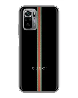 Чехол для Xiaomi Redmi Note 10S с картинкой «Gucci — строгая линия»