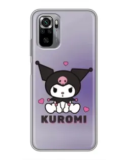 Чохол для Xiaomi Redmi Note 10S з картинкою «Kuromi — фіолетовий арт»