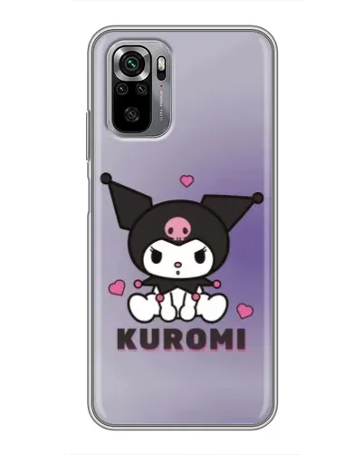 Чехол для Xiaomi Redmi Note 10S с картинкой «Kuromi — фиолетовый арт»