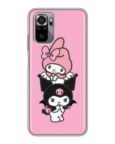 Чехол для Xiaomi Redmi Note 10S с картинкой «My Melody и Kuromi»