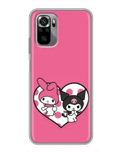 Чохол для Xiaomi Redmi Note 10S з картинкою «Kuromi та My Melody»