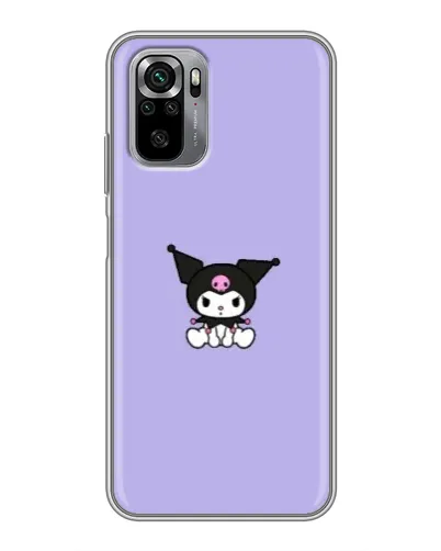 Чехол для Xiaomi Redmi Note 10S с картинкой «Kuromi — фиолетовый минимализм»