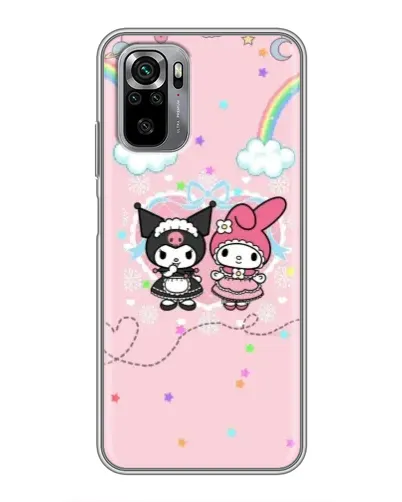Чехол для Xiaomi Redmi Note 10S с картинкой «My Melody и Kuromi»