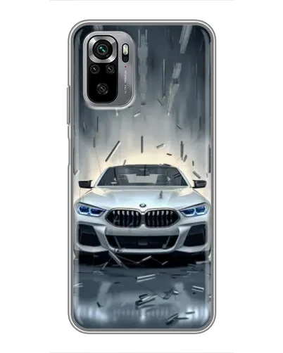 Чехол для Xiaomi Redmi Note 10S с картинкой «BMW в свете фар»