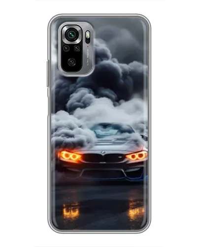 Чехол для Xiaomi Redmi Note 10S с картинкой «BMW в дыму»
