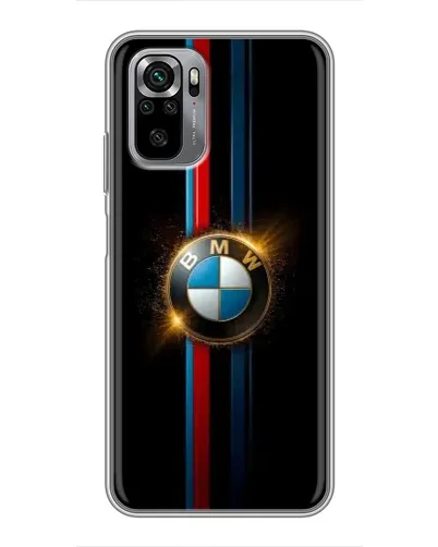 Чехол для Xiaomi Redmi Note 10S с картинкой «BMW M-Power неон»