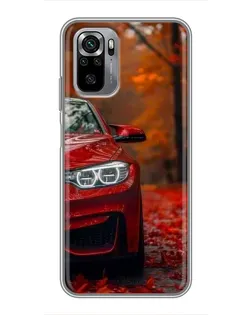 Чехол для Xiaomi Redmi Note 10S с картинкой «Осенняя BMW M4»