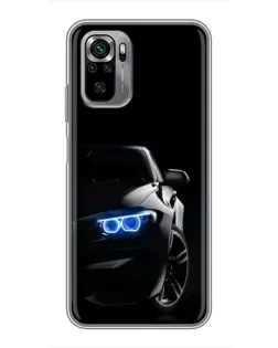 Чехол для Xiaomi Redmi Note 10S с картинкой «BMW — ночной взгляд» Чехол для Xiaomi Redmi Note 10S с картинкой «BMW — ночной взгляд»