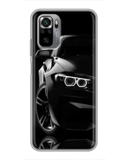 Чехол для Xiaomi Redmi Note 10S с картинкой «Черная BMW — профиль» Чехол для Xiaomi Redmi Note 10S с картинкой «Черная BMW — профиль»