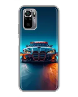 Чехол для Xiaomi Redmi Note 10S с картинкой «BMW — огни неона» Чехол для Xiaomi Redmi Note 10S с картинкой «BMW — огни неона»
