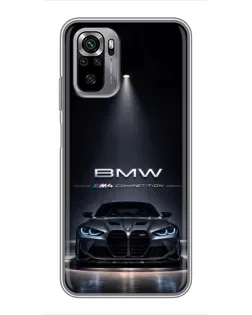 Чехол для Xiaomi Redmi Note 10S с картинкой «BMW сквозь ночной город» Чехол для Xiaomi Redmi Note 10S с картинкой «BMW сквозь ночной город»