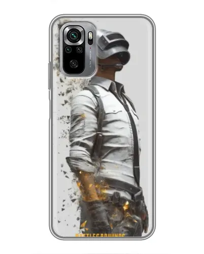 Чехол для Xiaomi Redmi Note 10S с картинкой «PUBG — боец в пыли»