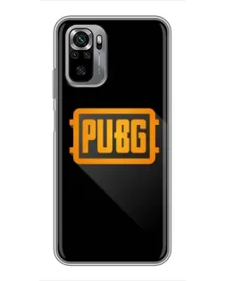 Чехол для Xiaomi Redmi Note 10S с картинкой «PUBG — рамка лого»