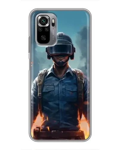 Чехол для Xiaomi Redmi Note 10S с картинкой «PUBG — реалистичный герой»