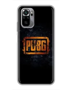 Чехол для Xiaomi Redmi Note 10S с картинкой «PUBG — золотой логотип»