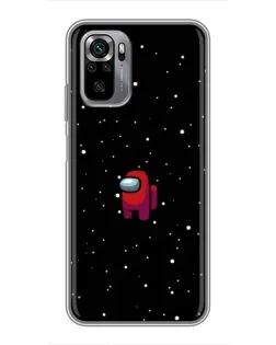 Чехол для Xiaomi Redmi Note 10S с картинкой «Красный Among Us»