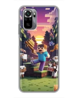 Чохол для Xiaomi Redmi Note 10S з картинкою «Стів на фермі» Чохол для Xiaomi Redmi Note 10S з картинкою «Стів на фермі»