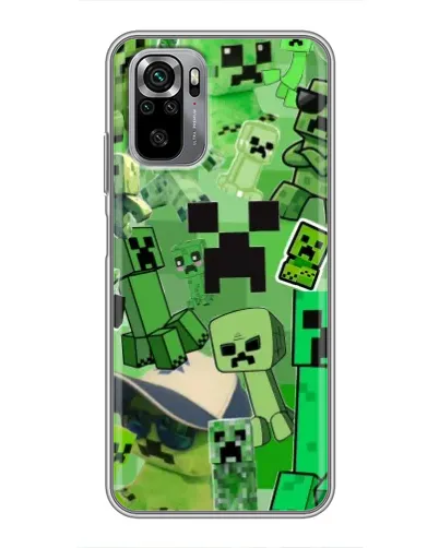 Чехол для Xiaomi Redmi Note 10S с картинкой «Криперы Minecraft» Чехол для Xiaomi Redmi Note 10S с картинкой «Криперы Minecraft»