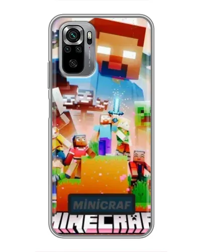 Чехол для Xiaomi Redmi Note 10S с картинкой «Minecraft герои игры» Чехол для Xiaomi Redmi Note 10S с картинкой «Minecraft герои игры»