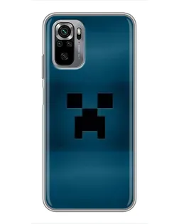 Чехол для Xiaomi Redmi Note 10S с картинкой «Крипер текстура»