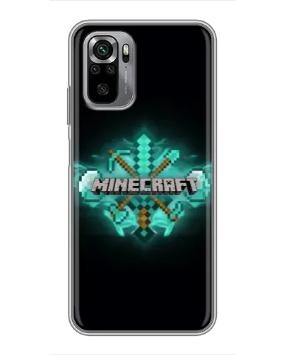 Чехол для Xiaomi Redmi Note 10S с картинкой «Minecraft Diamond лого» Чехол для Xiaomi Redmi Note 10S с картинкой «Minecraft Diamond лого»