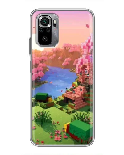 Чехол для Xiaomi Redmi Note 10S с картинкой «Розовое дерево Minecraft» Чехол для Xiaomi Redmi Note 10S с картинкой «Розовое дерево Minecraft»