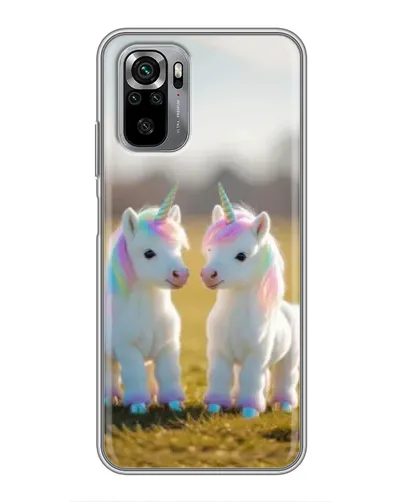 Чехол для Xiaomi Redmi Note 10S с картинкой «Пара единорогов» Чехол для Xiaomi Redmi Note 10S с картинкой «Пара единорогов»