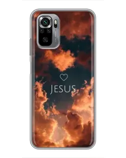 Чехол для Xiaomi Redmi Note 10S с картинкой «Сияние Имени Jesus»