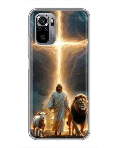Чехол для Xiaomi Redmi Note 10S с картинкой «Лев Иуды и Свет» Чехол для Xiaomi Redmi Note 10S с картинкой «Лев Иуды и Свет»