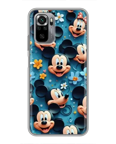 Чехол для Xiaomi Redmi Note 10S с картинкой «Паттерн Микки и Минни»