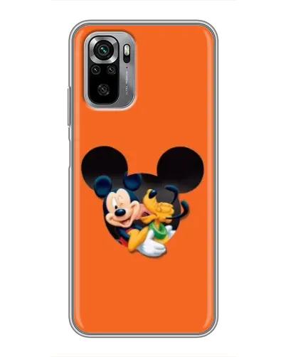 Чехол для Xiaomi Redmi Note 10S с картинкой «Сердце Микки Минни»