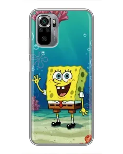Чехол для Xiaomi Redmi Note 10S с картинкой «Подводный привет»