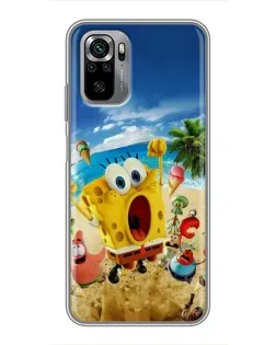 Чехол для Xiaomi Redmi Note 10S с картинкой «Развлечения на пляже»
