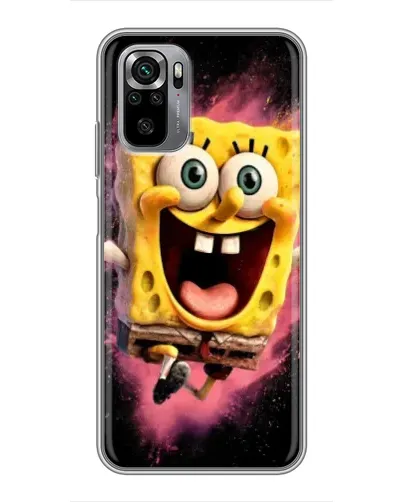 Чехол для Xiaomi Redmi Note 10S с картинкой «Взрывной Спанч Боб»