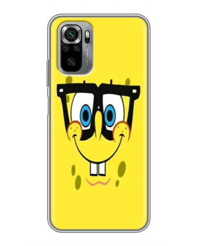 Чехол для Xiaomi Redmi Note 10S с картинкой «Минималистичный Спанч Боб» Чехол для Xiaomi Redmi Note 10S с картинкой «Минималистичный Спанч Боб»