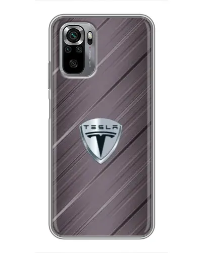 Чехол для Xiaomi Redmi Note 10S с картинкой «Металлическая текстура Tesla» Чехол для Xiaomi Redmi Note 10S с картинкой «Металлическая текстура Tesla»