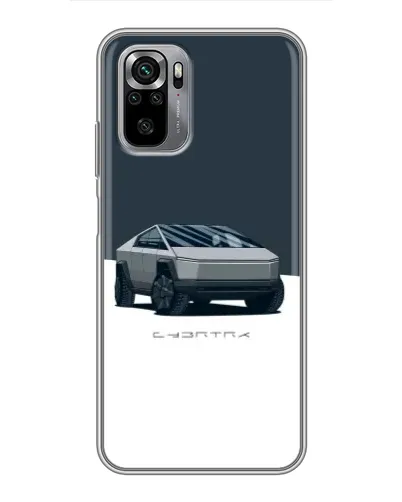 Чехол для Xiaomi Redmi Note 10S с картинкой «Серебристый Cybertruck Tesla» Чехол для Xiaomi Redmi Note 10S с картинкой «Серебристый Cybertruck Tesla»