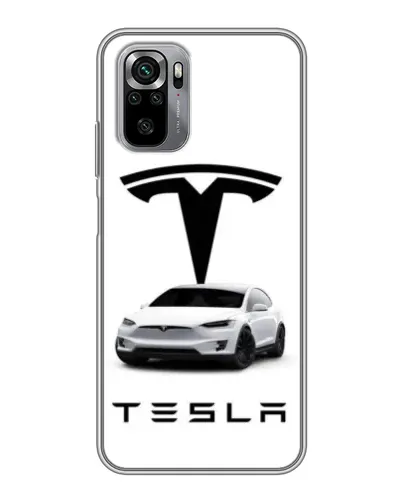 Чехол для Xiaomi Redmi Note 10S с картинкой «Tesla White Style» Чехол для Xiaomi Redmi Note 10S с картинкой «Tesla White Style»